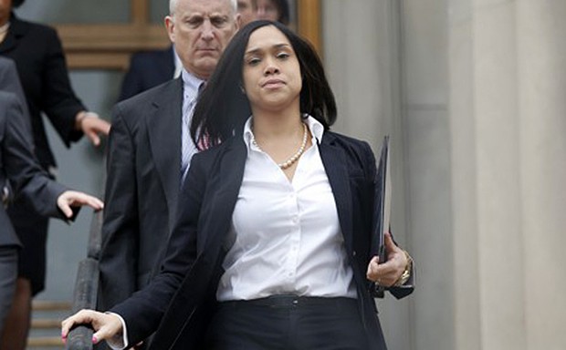 State's Attorney for Baltimore City Marilyn J. Mosby, pictured on May 1, just before she announced probable cause for the arrest of six officers involved in the arrest and death of Freddie Gray.