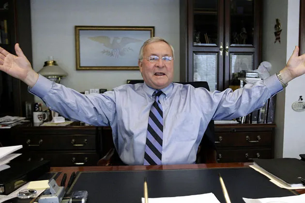 Presiding over that growth: L. Brooks Patterson, county executive since 1993