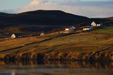 Winter scenery on Shetland Islands