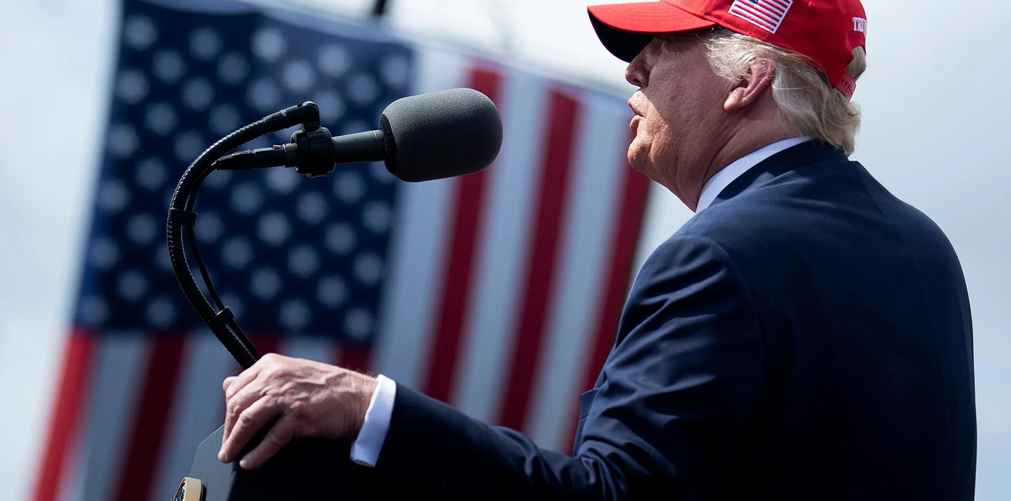 Donald Trump speaks at a rally in Tampa, Florida. Although he lost, Trump’s divisive approach to governing has changed U.S. politics in ways that will be felt far into the future.