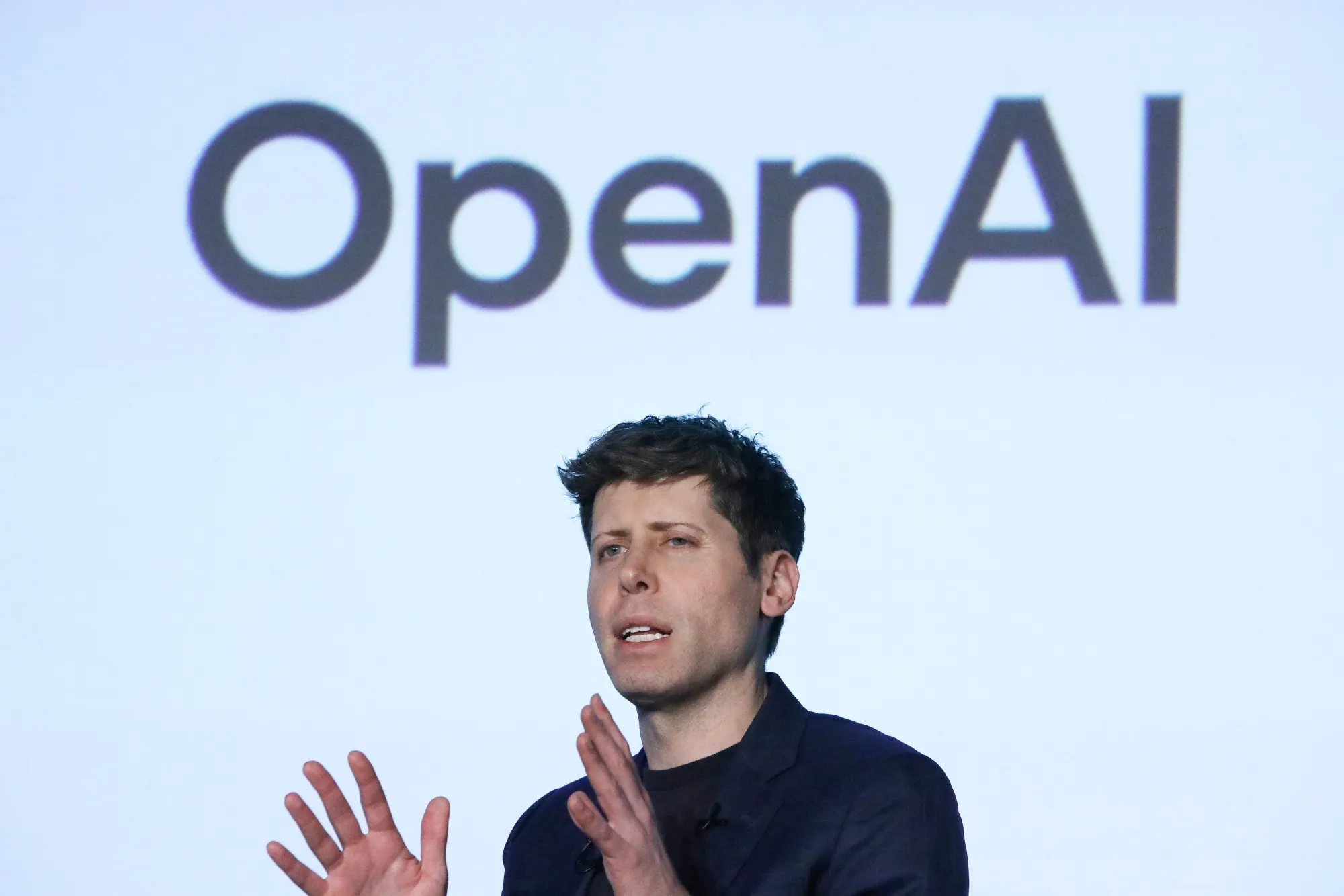Sam Altman, chief executive officer of OpenAI, speaks last year at a conference in Tokyo.