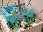 A model of a church created by a young person held at Tornillo detention facility in El Paso, when it was operational.