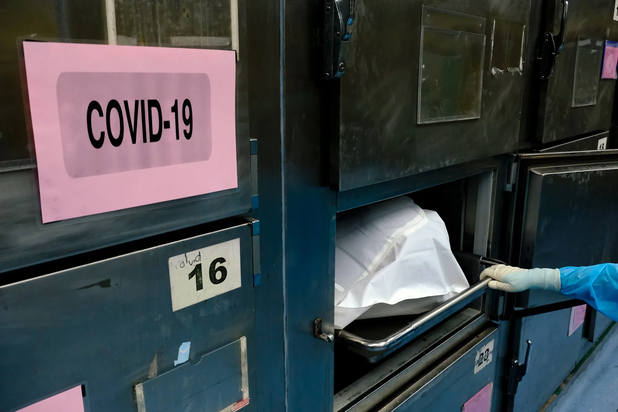 Covid-19 morgue&nbsp;in Kuala Lumpur, Malaysia, in 2021