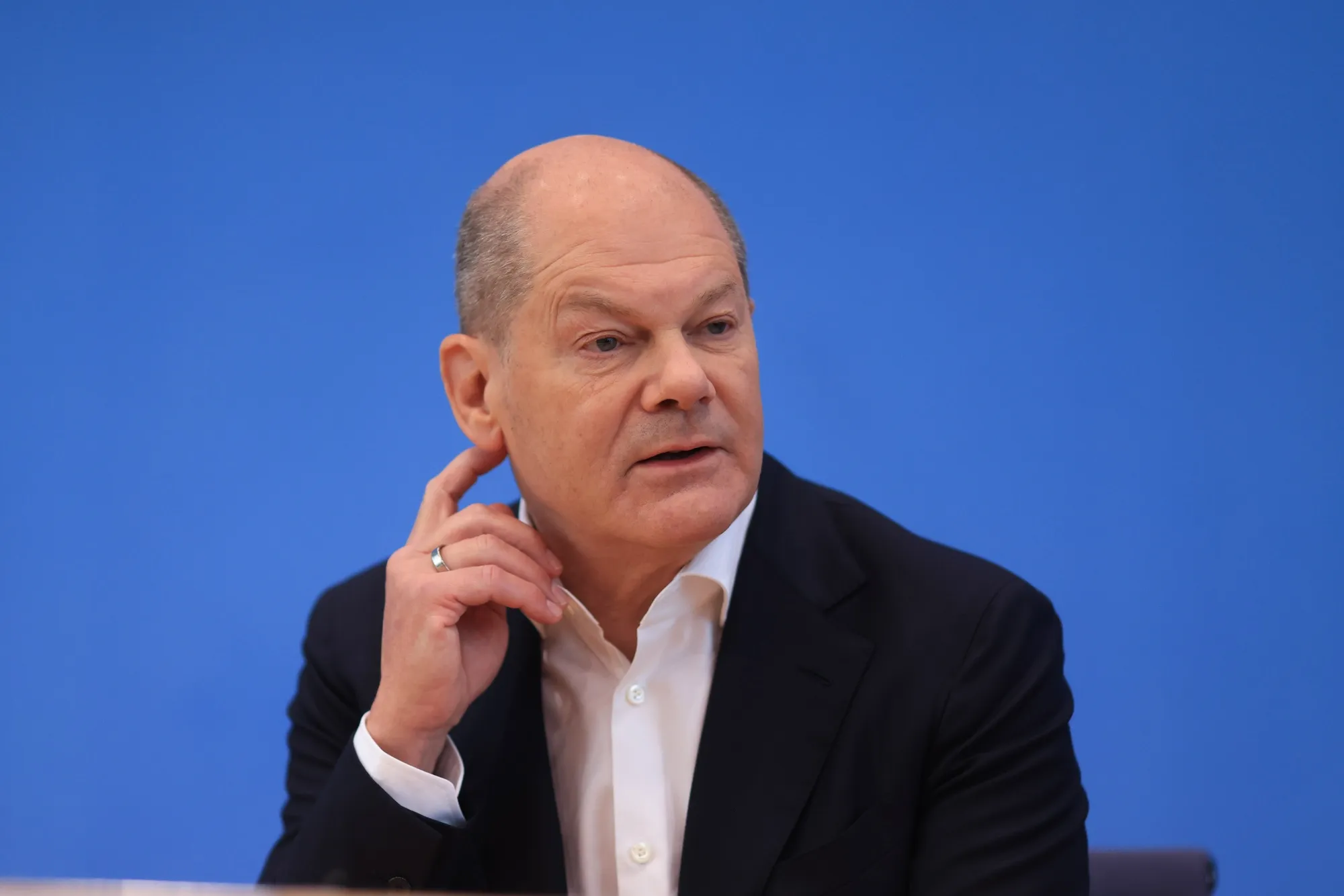 Olaf Scholz in Berlin, on July 14.