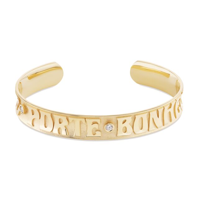 MARLO LAZ JE PORTE BONHEUR DIAMOND CUFF