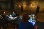 Manicures are carried out at the Van Gogh museum in Amsterdam, on Jan. 19.
