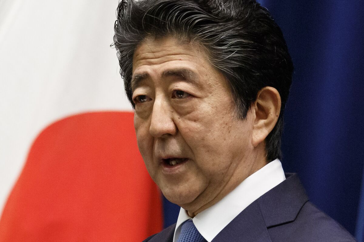 Shinzo Abe in 2020.