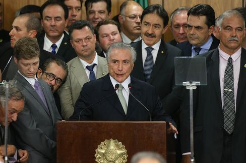 No. This image isn't photoshopped. It's Brazil's new cabinet. And it's all men.