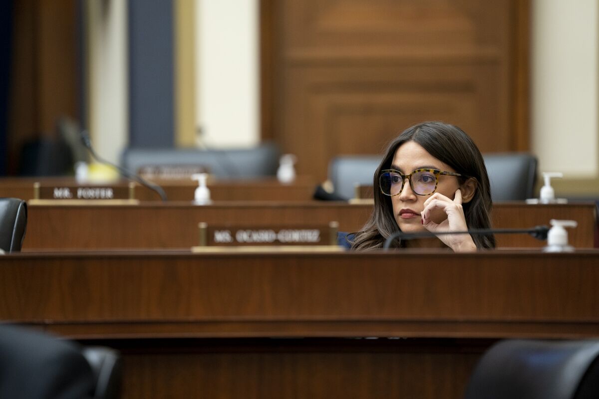 AOC Alexandria Ocasio-Cortez Tests Positive for Covid - Bloomberg