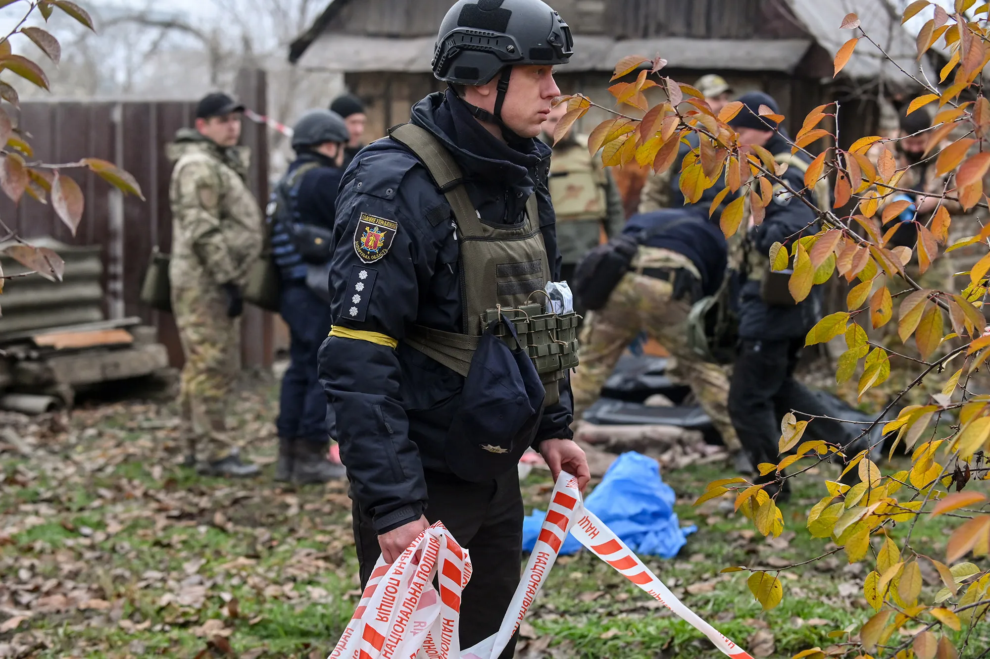 Search and rescue at the place of a Russian missile strike on a two-story apartment building, Vilnyansk, Zaporizhzhia Region.