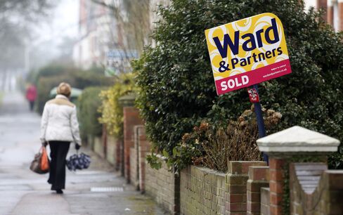 U.K. Home Asking Prices Increase 2.1% to Record,