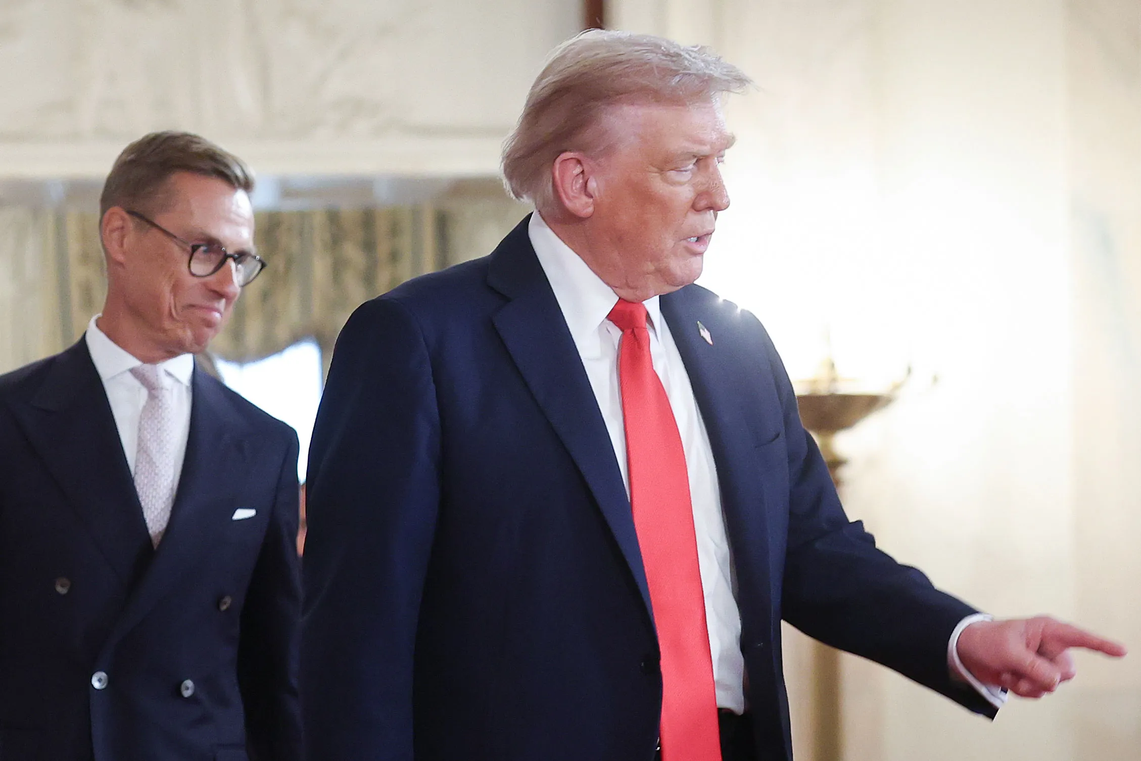 Alexander Stubb and President Donald Trump
