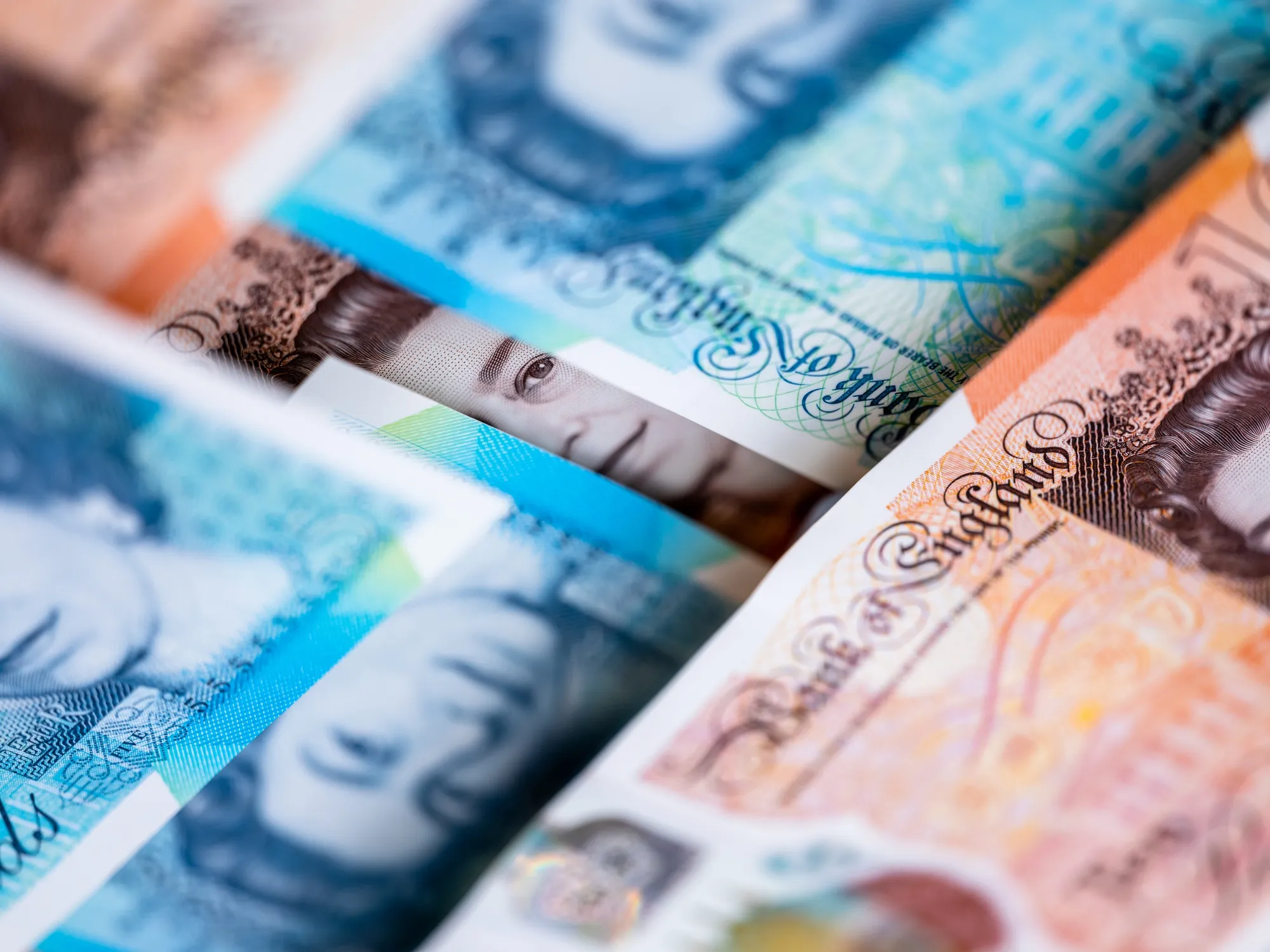 British 10 and five pound banknotes&nbsp;