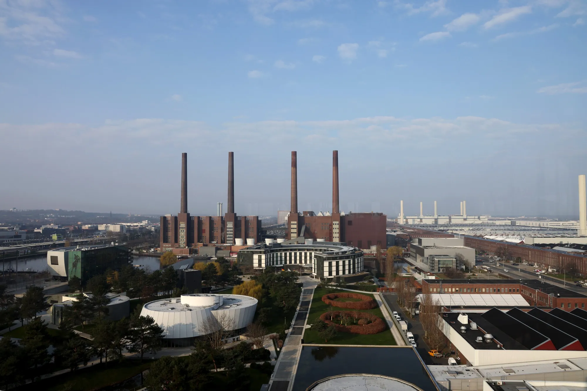 The Volkswagen AG (VW) headquarters in Wolfsburg, Germany.