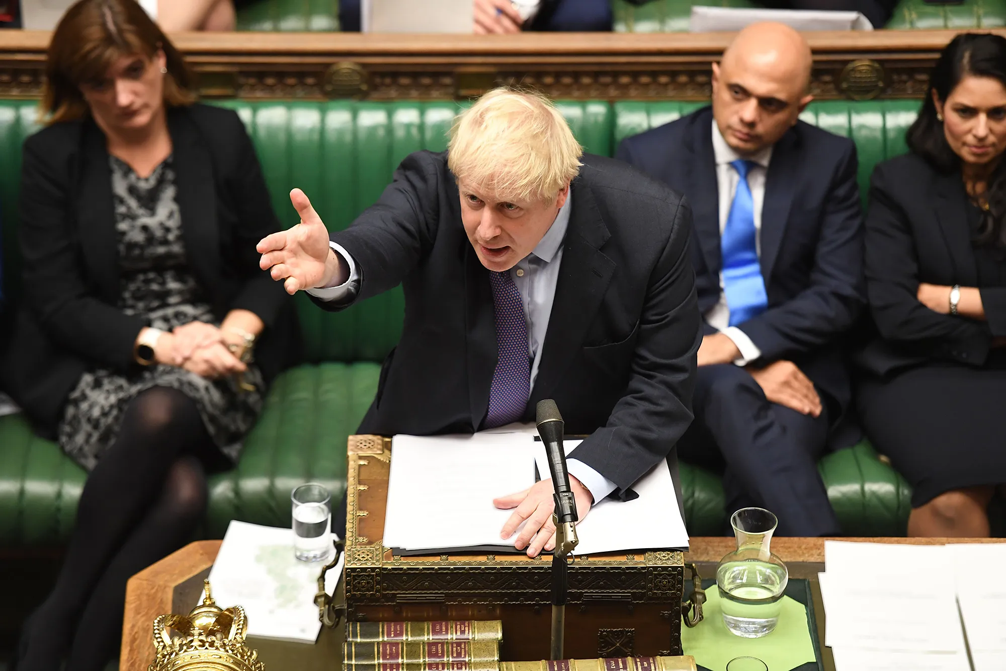 Boris Johnson speaking in the House of Commons in London on Oct. 22,&nbsp;2019.&nbsp;