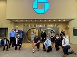 Jamie Dimon visits a branch in Mount Kisco, New York, on June 5.