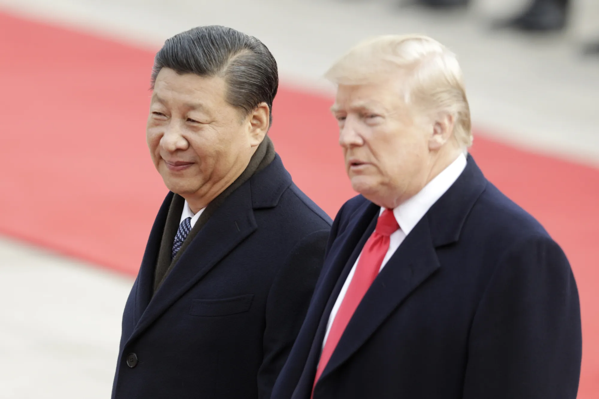 Xi Jinping and Donald Trump.
