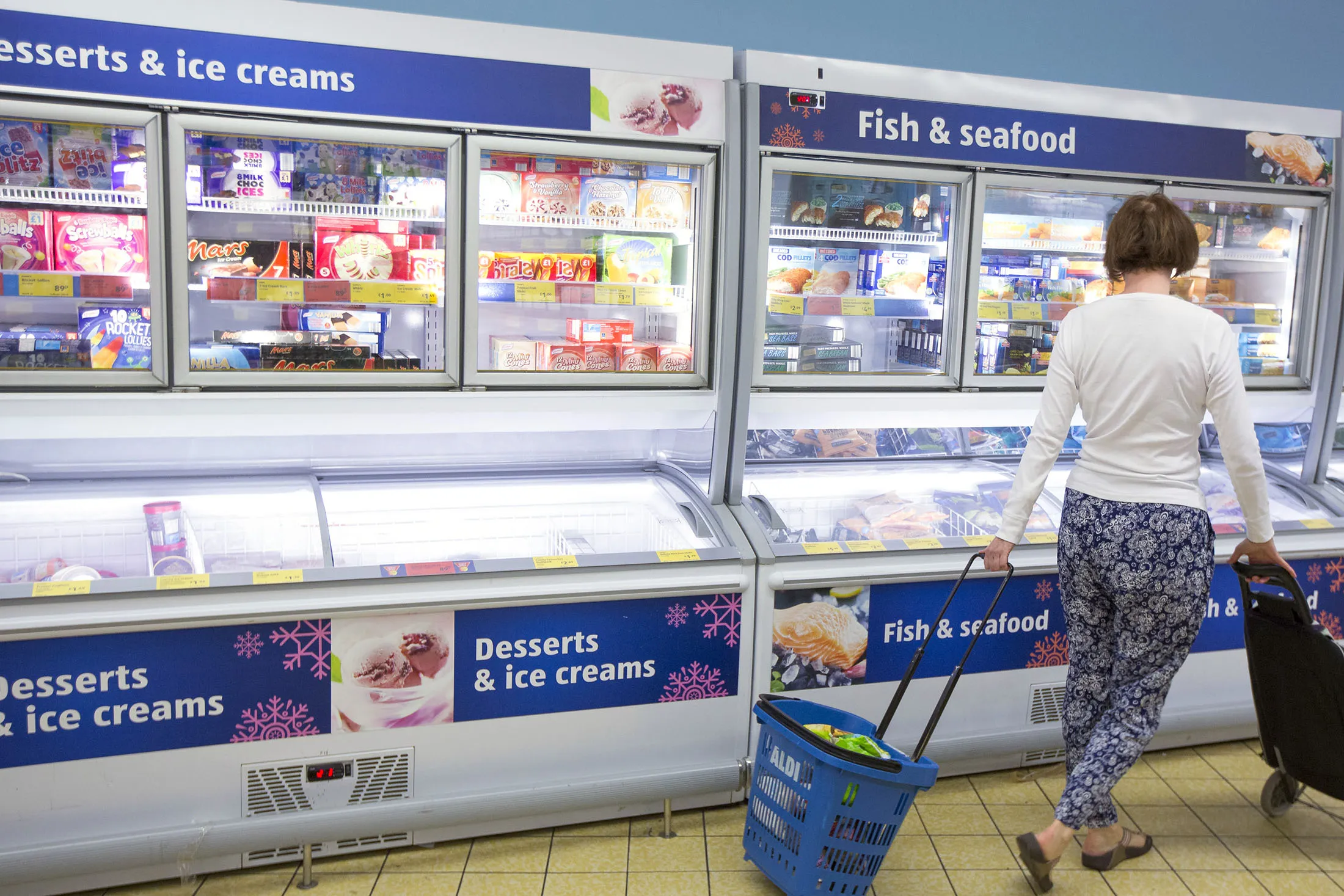 An Aldi supermarket store in London on June 29, 2015.
