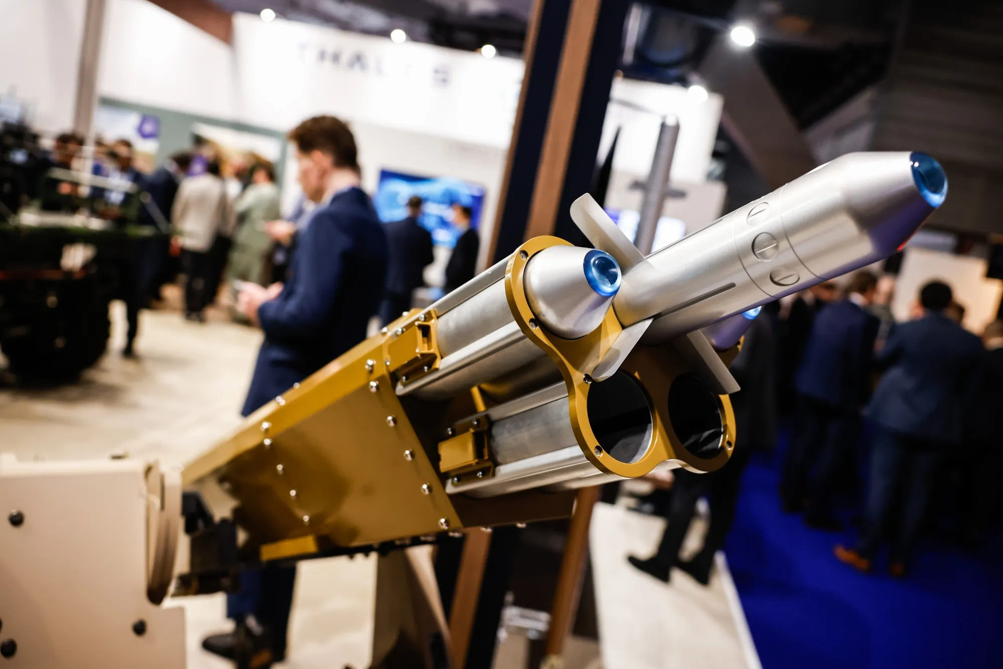 A Remote Weapon System from FN Herstal at the BEDEX defense show in Brussels.