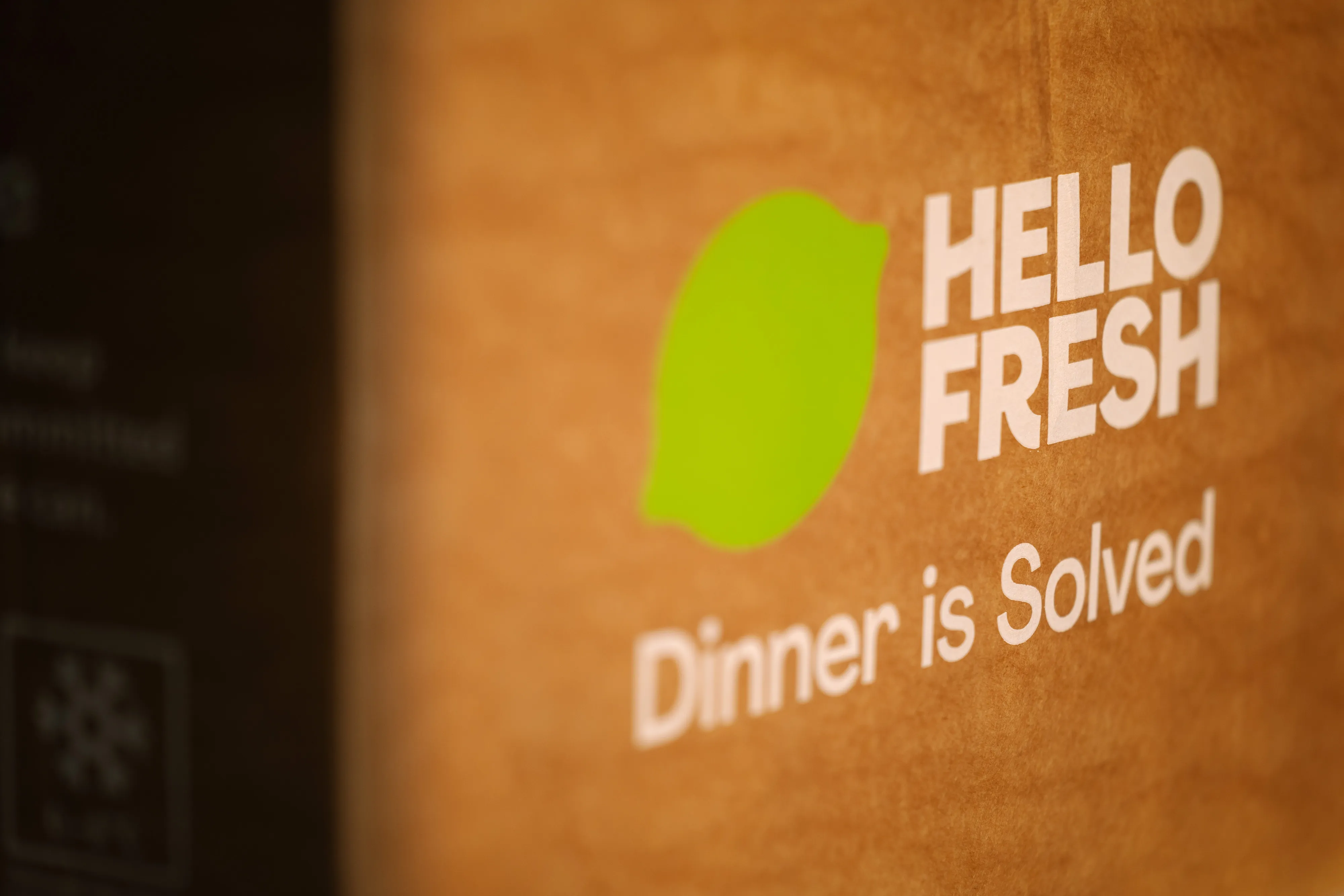 A HelloFresh meal-kit box.
