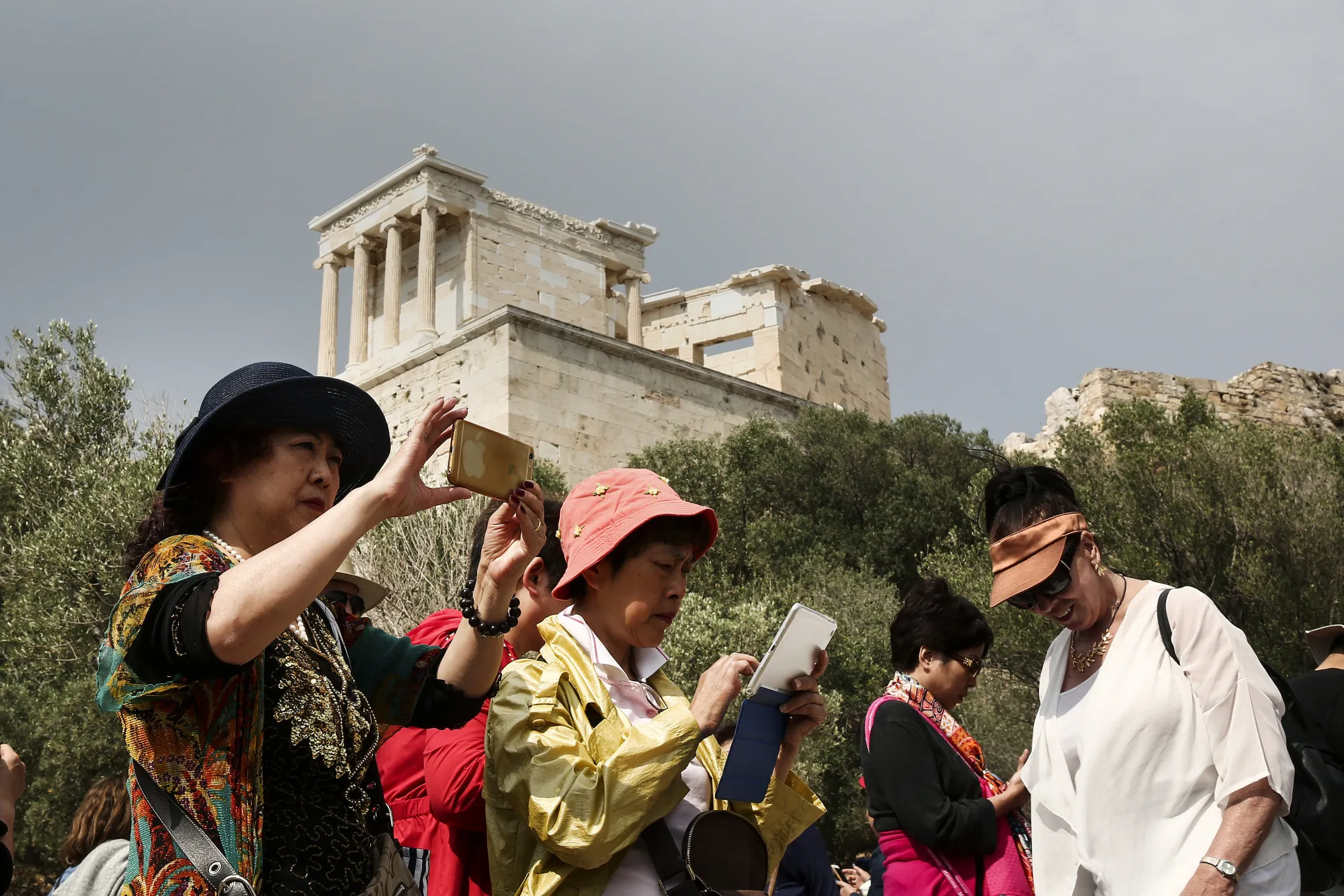 Chinese Tourists In Greece