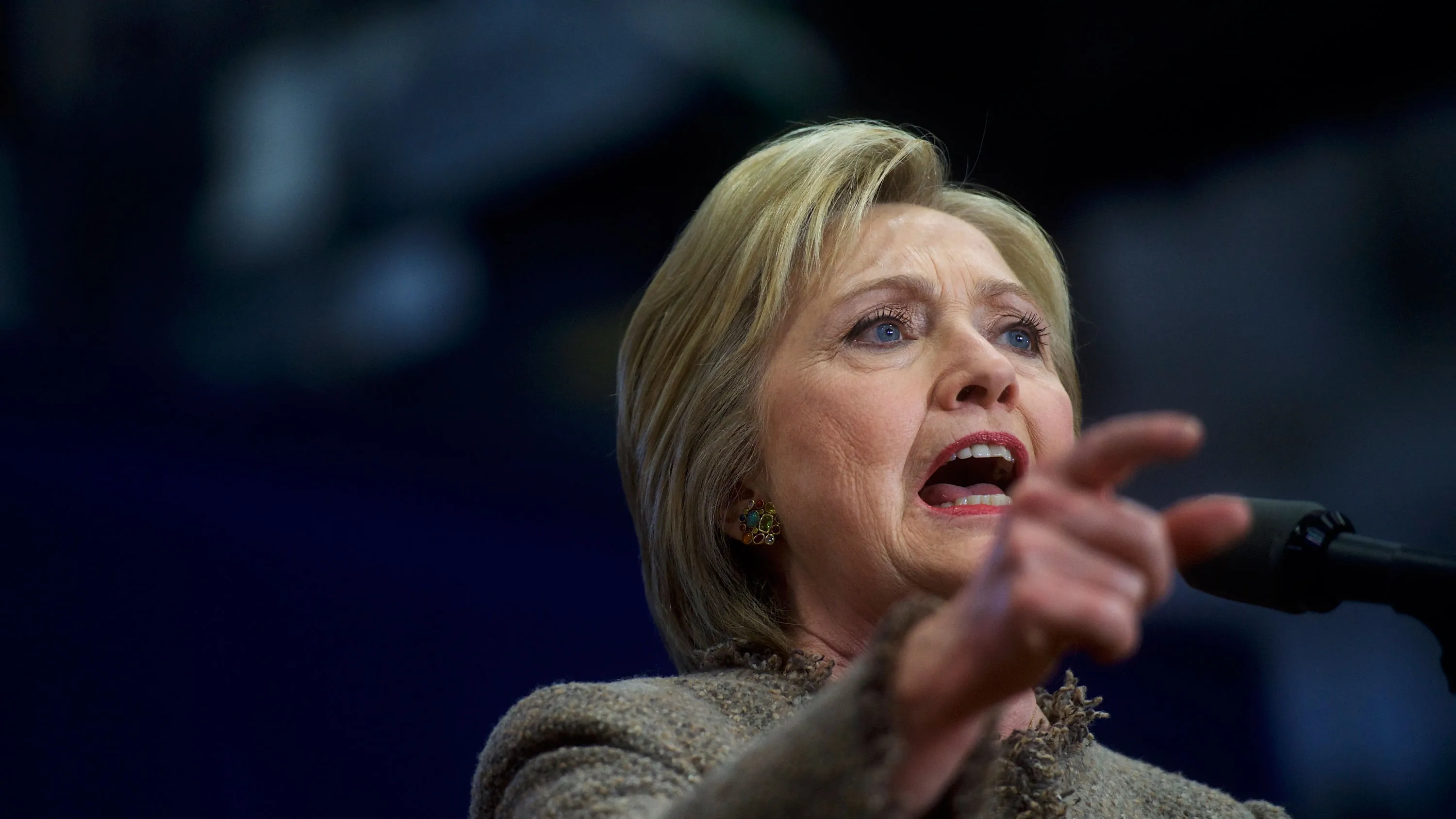 Democratic presidential candidate Hillary Clinton speaks at a rally at South Carolina State University on Feb. 26, 2016, in Orangeburg, South Carolina.
