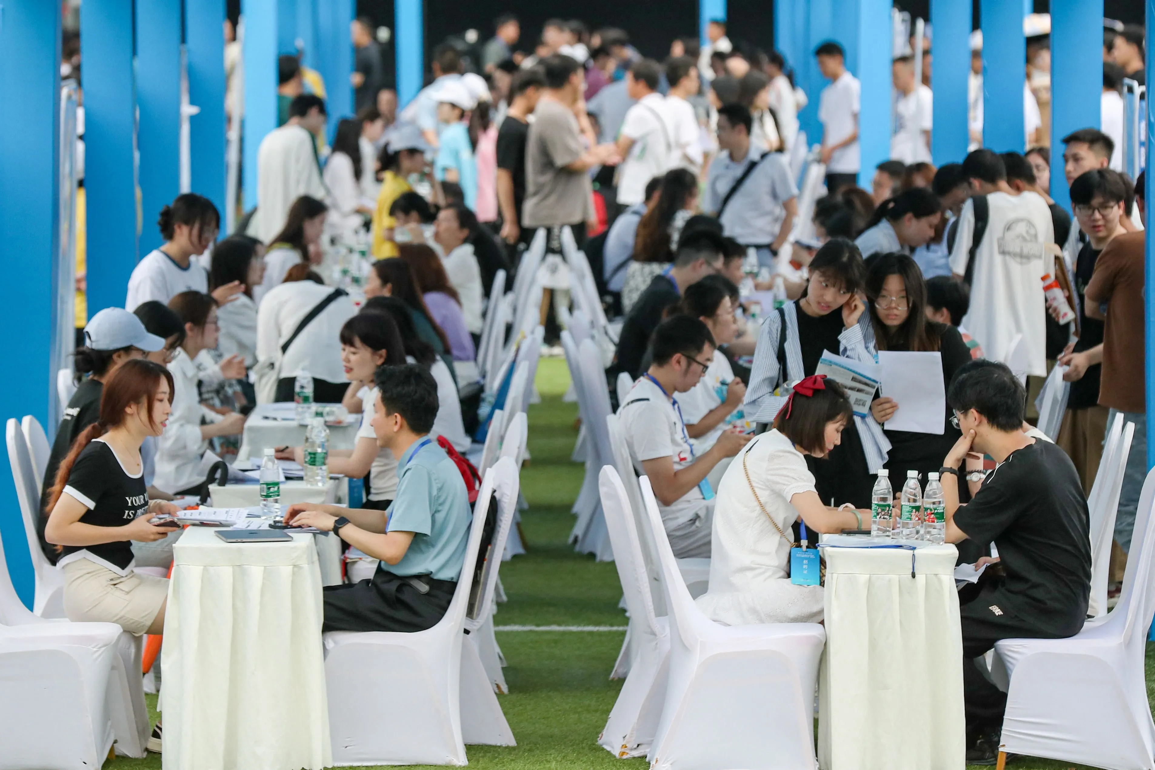 A job fair in Yibin, China.