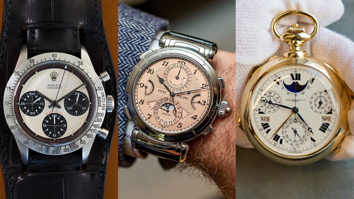 Orientalsk Gå rundt fugl The Three Most Expensive Watches Sold at Auction: Patek, Rolex - Bloomberg