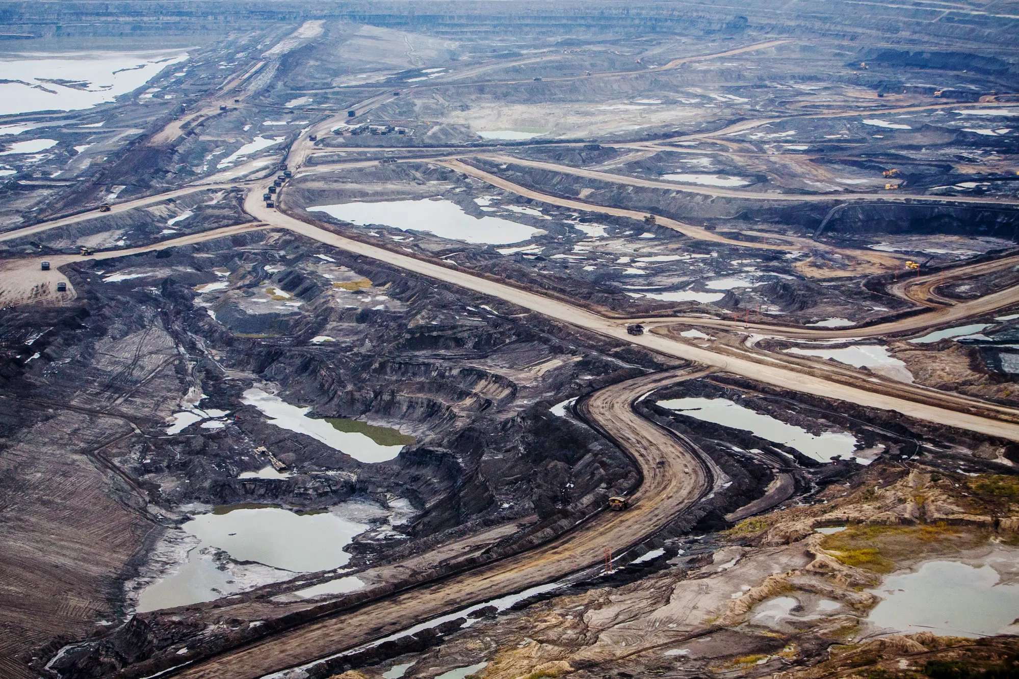 The Athabasca oil sands near Fort McMurray.