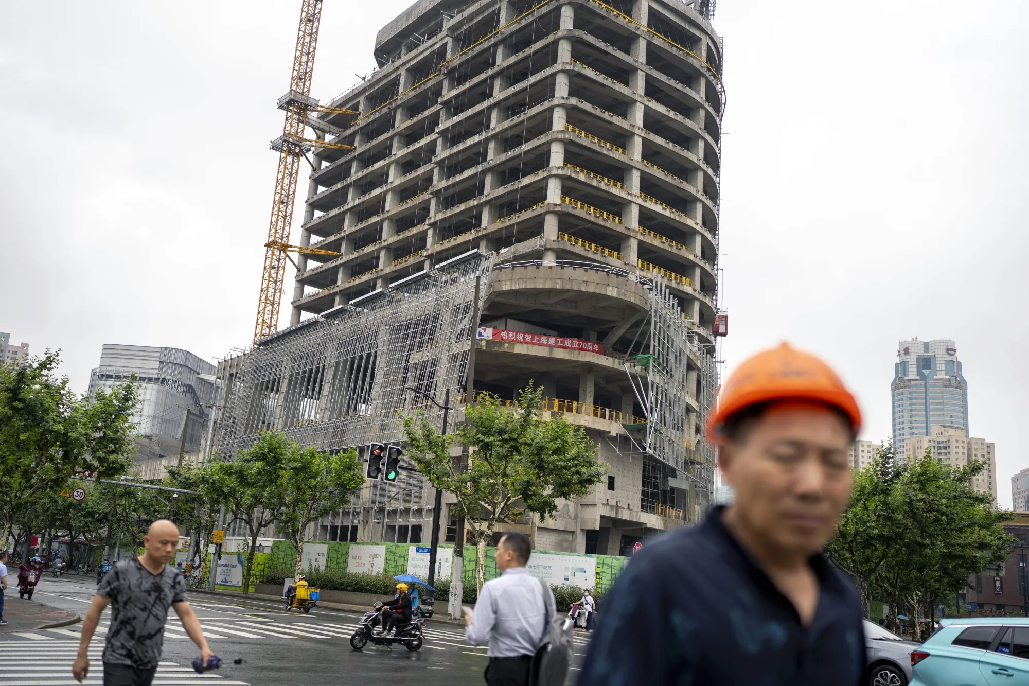 Infrastructure Under Construction As China Urged to Boost Fiscal Stimulus After Central Bank Eases
