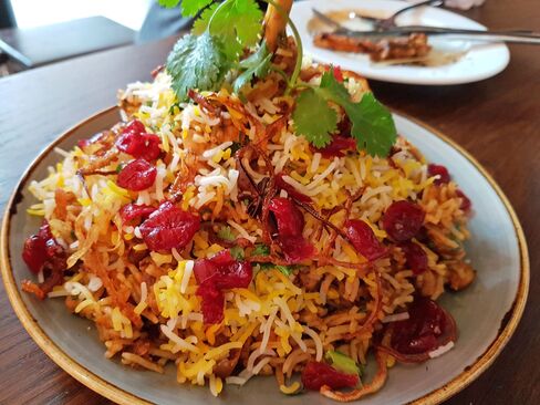Aunty Sulu's wild rabbit pulao.