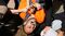 Volunteer torture victim Maboub Ebrahimzdeh is restrained as human-rights activists demonstrate waterboarding on him in front of the Justice Department on Nov. 5, 2007, in Washington.