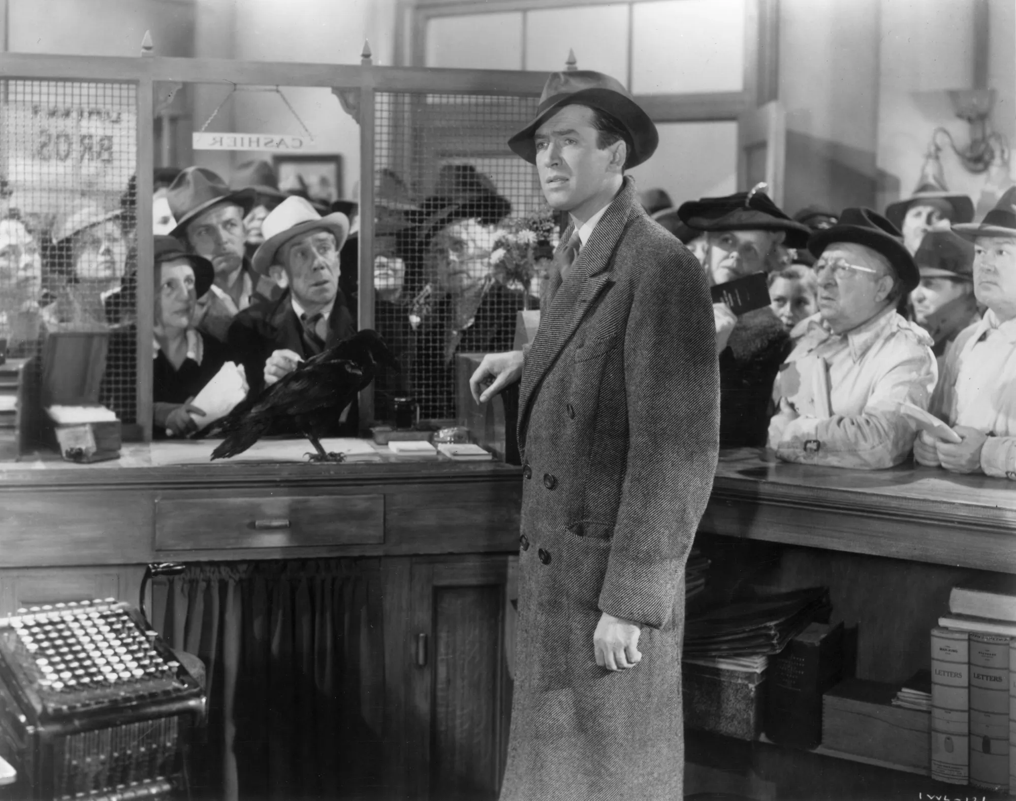 James Stewart as George Bailey in 'It's a Wonderful Life'.