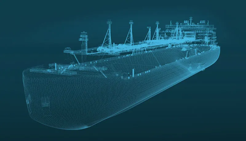 Illustration of one of ADNOC’s planned 175,000 cubic meter LNG vessels.