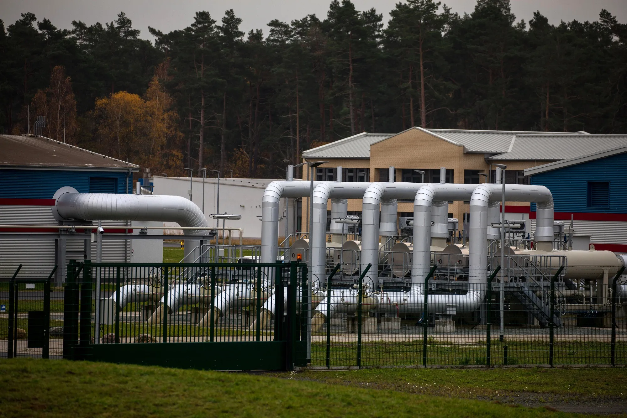 The Nord Stream 2 gas receiving station in Lubmin, Germany.