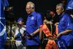 Najib Razak, left, and Ahmad Zahid Hamidi, right, on April 7.