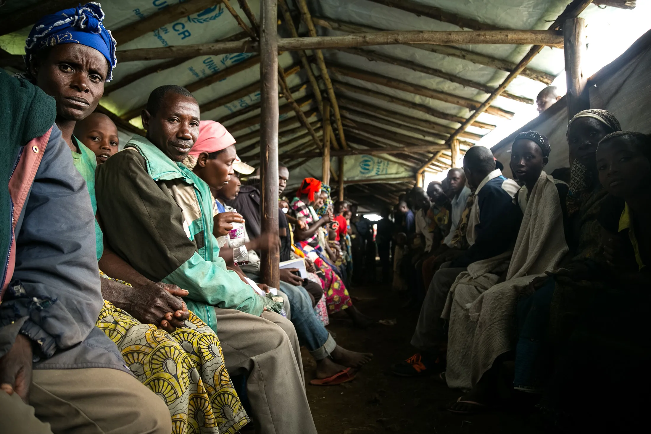 Congolese people&nbsp;wait to be registered as refugees at the Nyakabande transit centre in&nbsp;western Uganda, on Jan. 24, 2018.&nbsp;