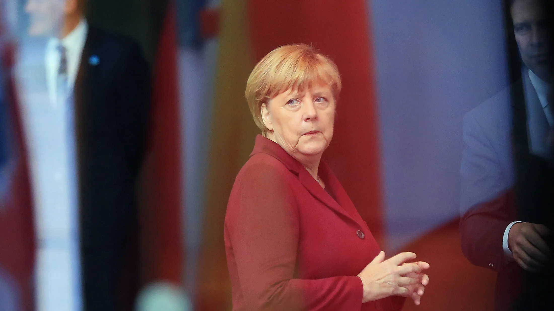 U.S. President Barack Obama And European Leaders Meet Germany's Chancellor Angela Merkel