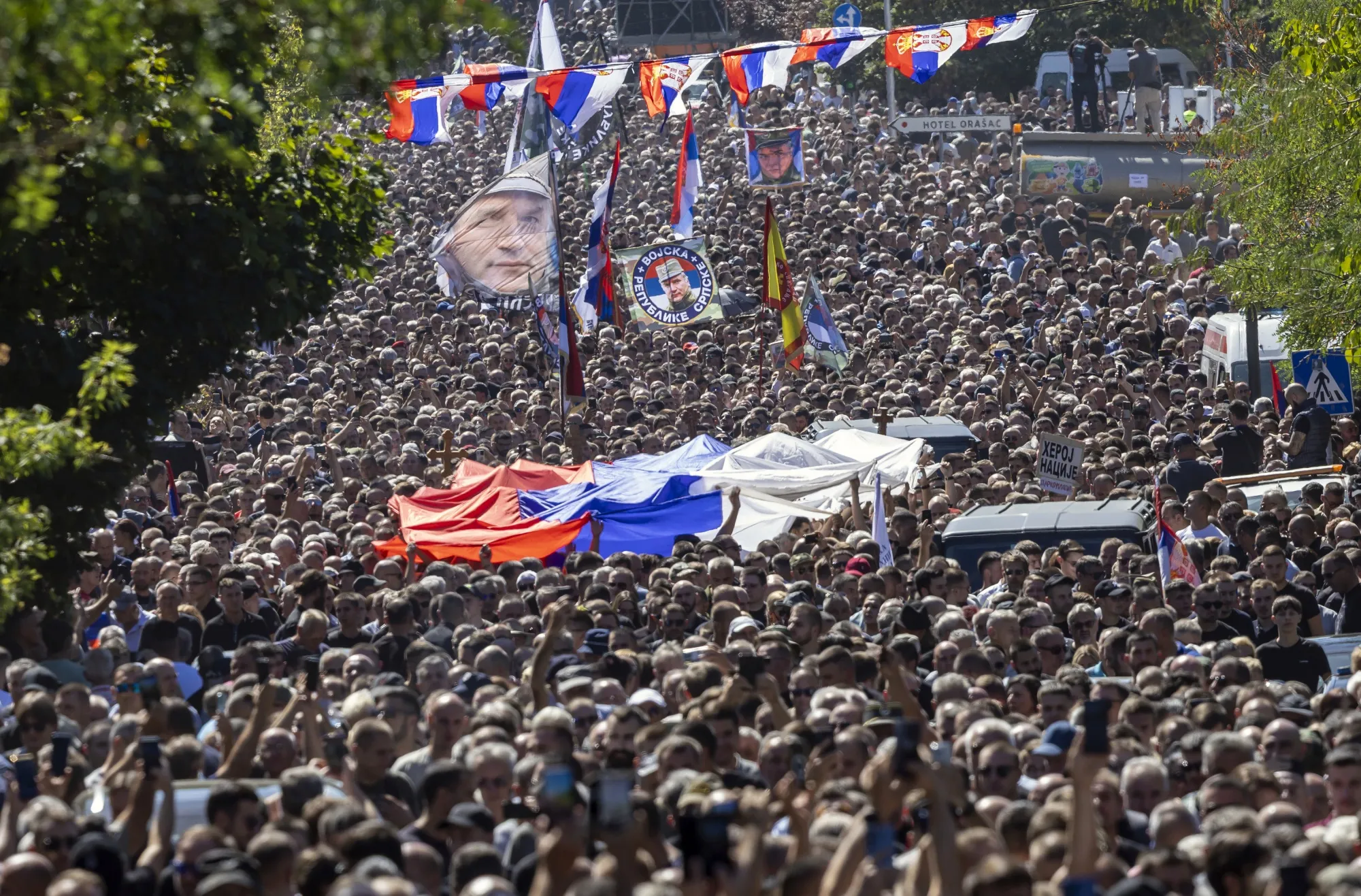 EU questions Serbia's path to bloc over 'shocking' funeral for convicted war criminal Ratko Mladic in Belgrade