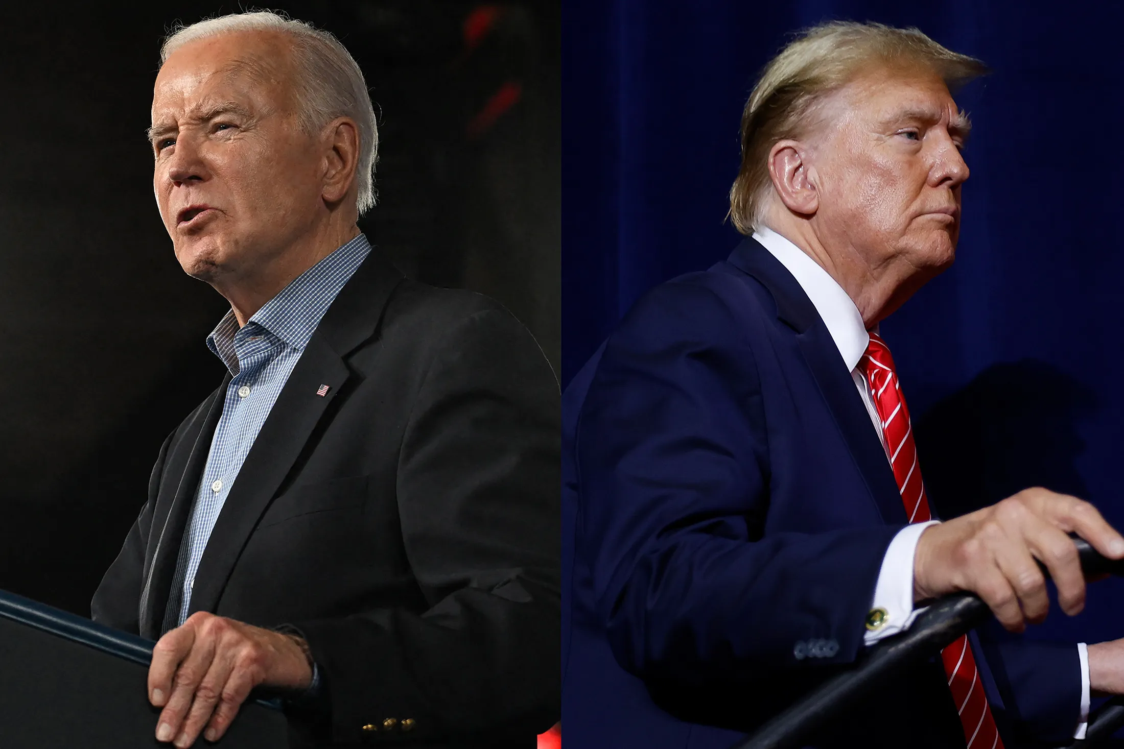 Joe Biden and Donald Trump both held rallies in Georgia on Saturday.