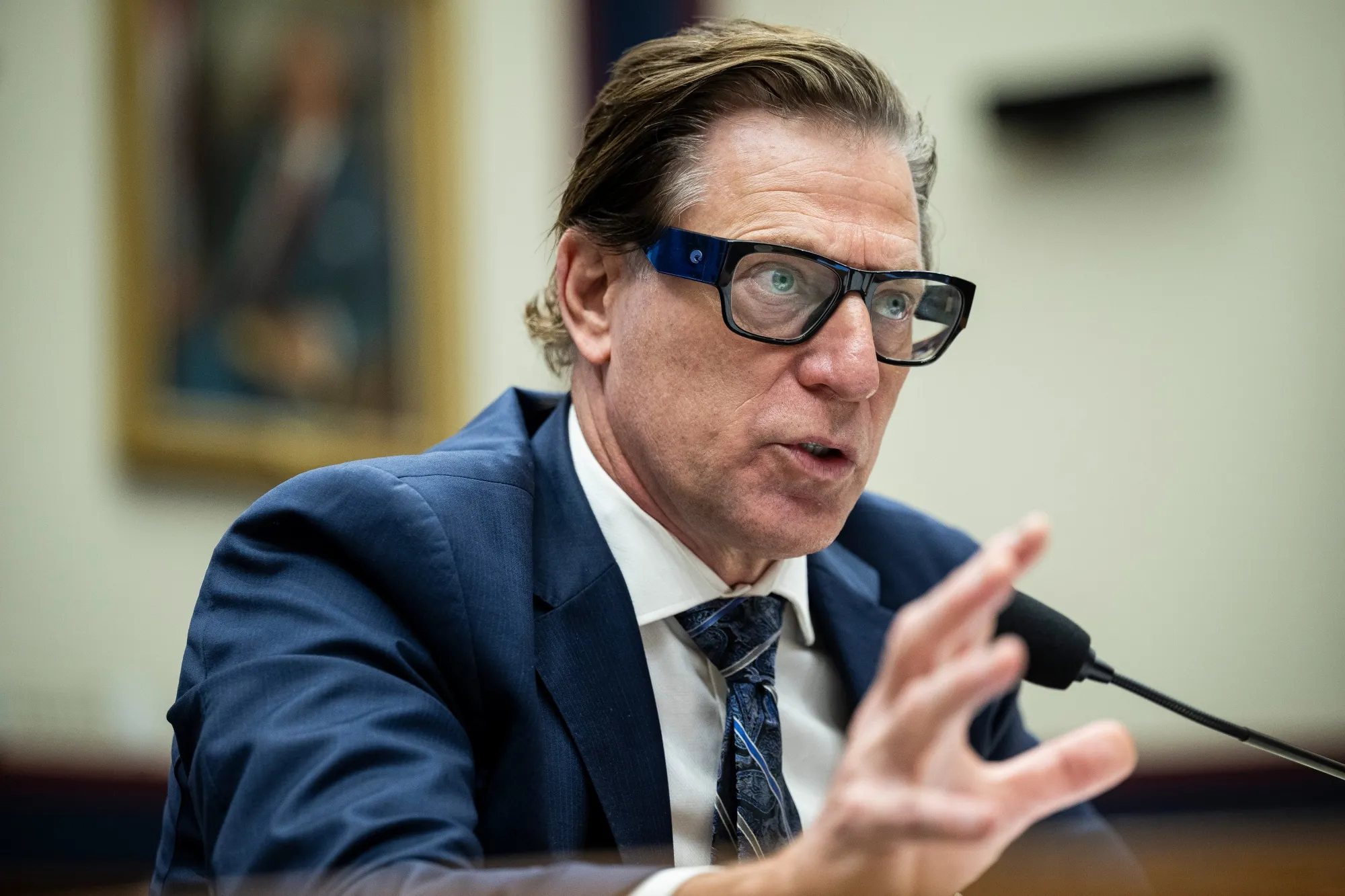 David Richardson during a House hearing in Washington, DC, on July 23.