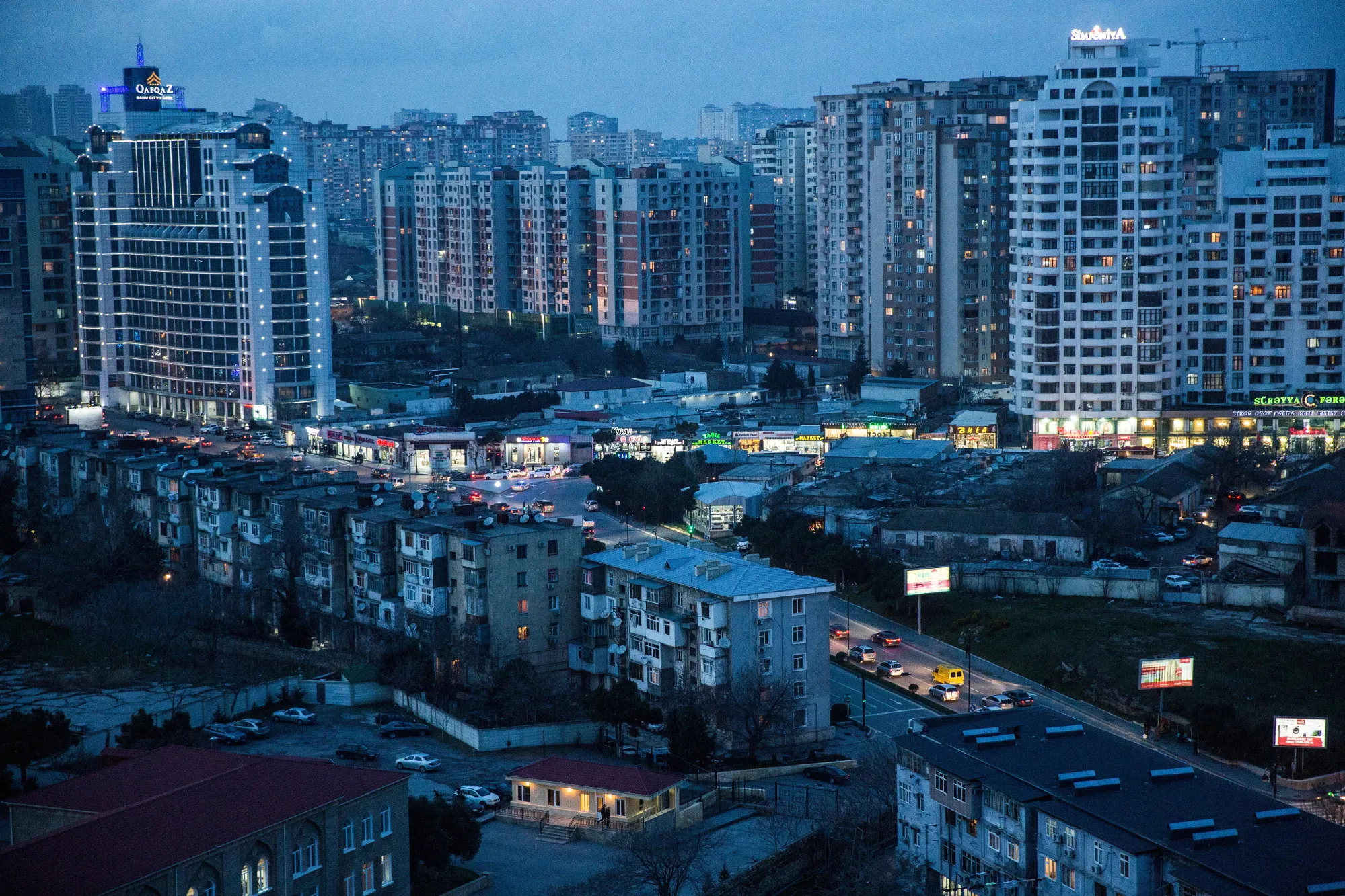 General Economy in Bacu as Azerbaijan's Growth Barely Returns