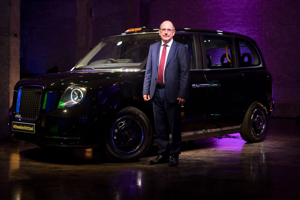 London S Iconic Black Cab Company Rebrands For Electric Future London Ev Co Ceo Chris Gubbey And The New Tx Electric Black Taxi