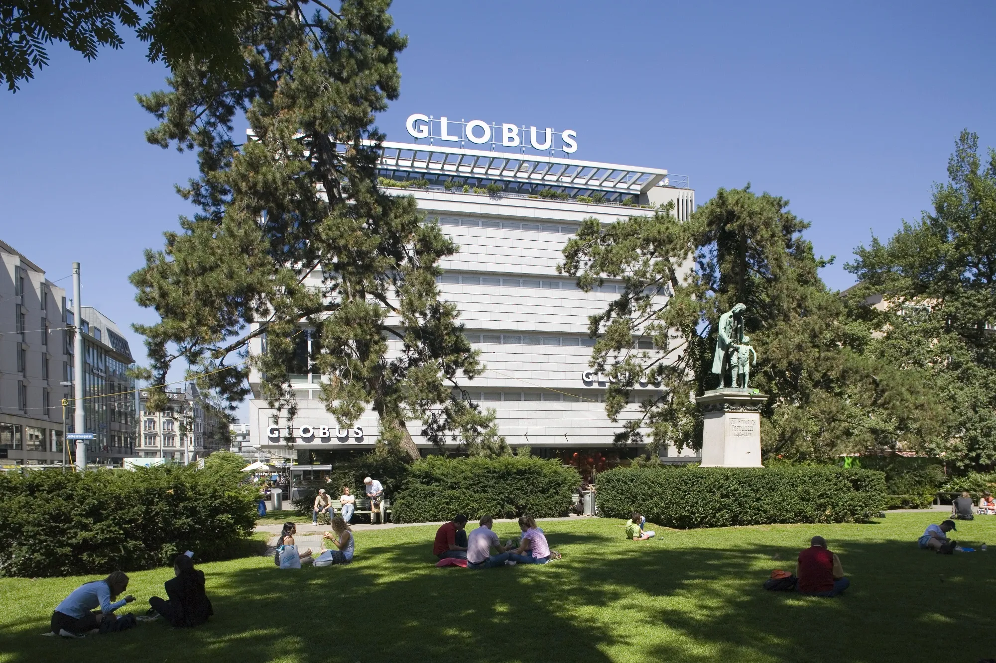 The Globus commercial center in Zurich.
