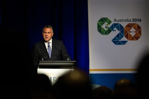 Australia's Treasurer Joe Hockey