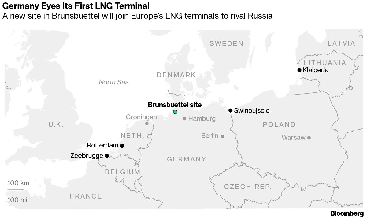 Plan Underway to Subdue Russian Gas With German LNG Terminal - Bloomberg