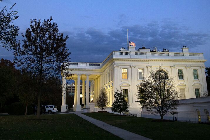 White House exterior fall SOCIAL