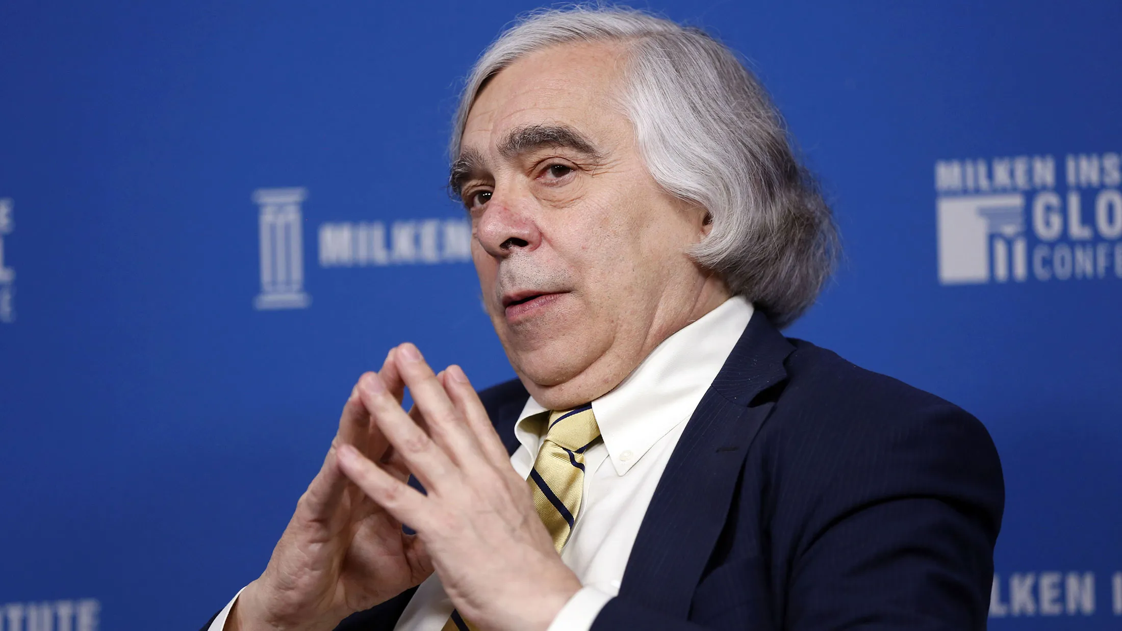 Ernest Moniz, former U.S. secretary of energy, attends the Milken Institute Global Conference in Beverly Hills, California, on May 1, 2017.
