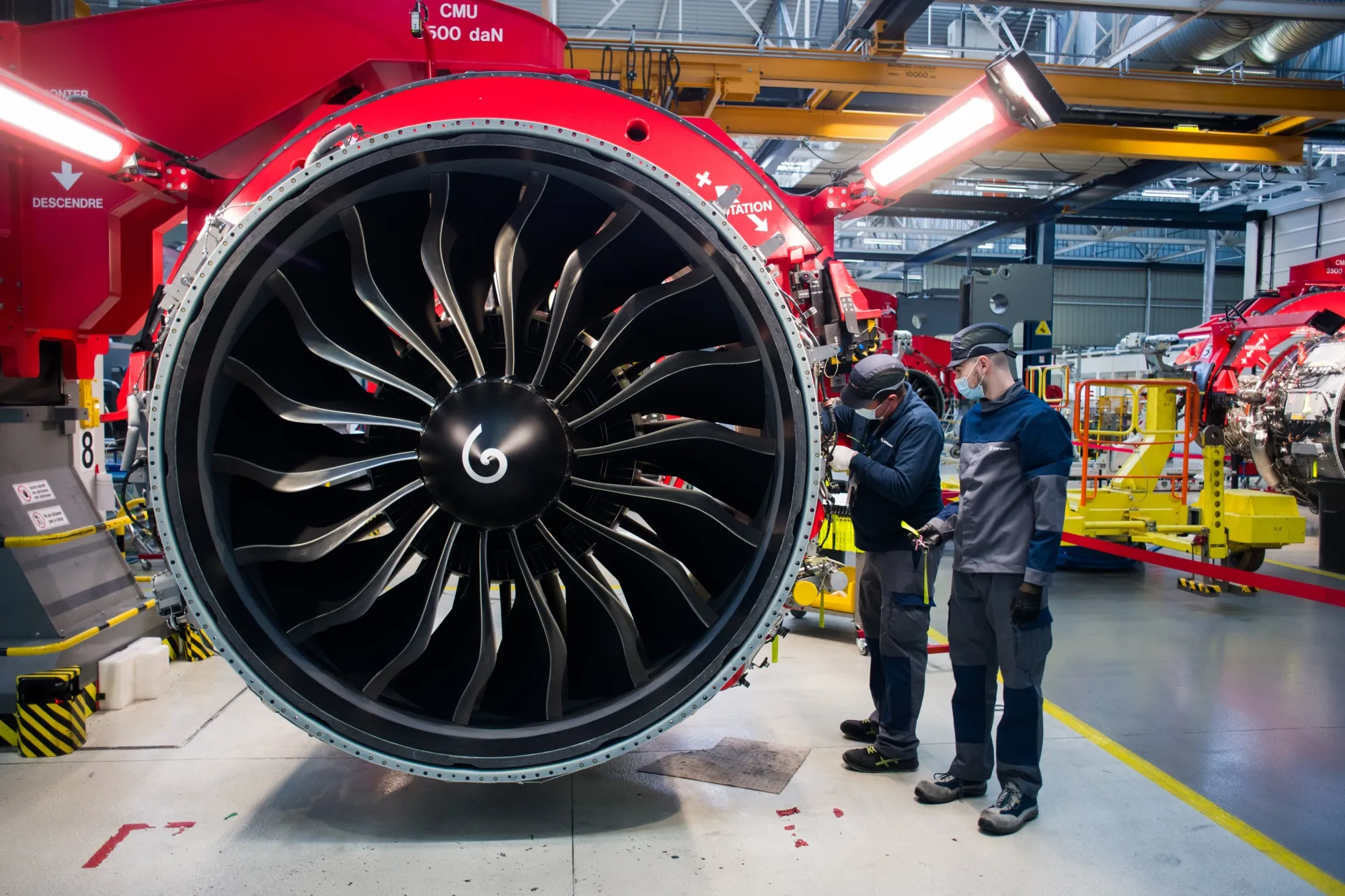 A LEAP-1A jet engine.