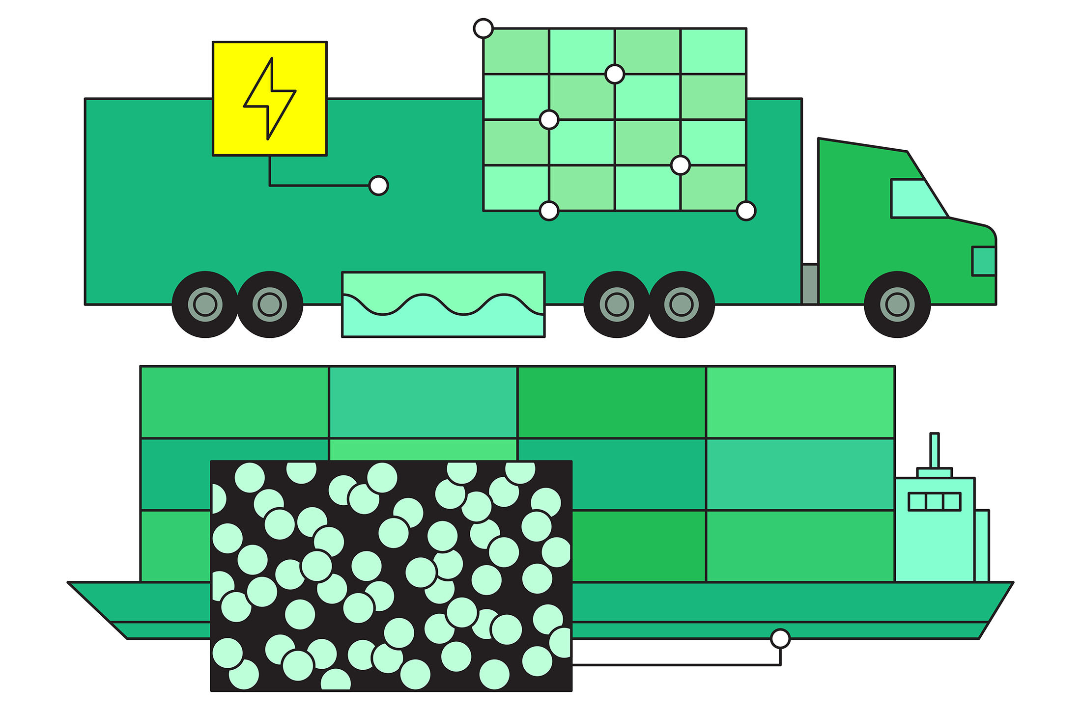 Shipping illustration